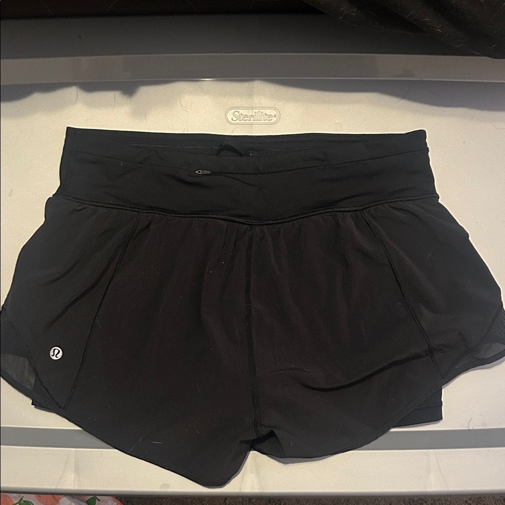 lululemon athletica Women's Black Athletic Shorts